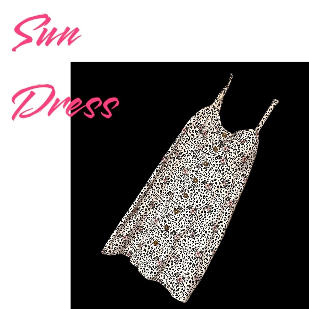 Summer sun dress XXL (19) Elastic smocking on back 32” long